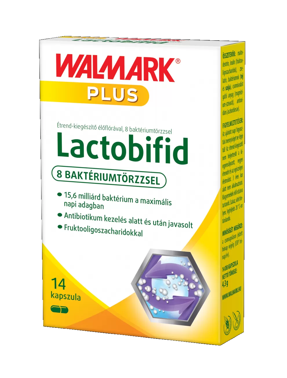 Liliom Patika - Walmark lactobifid étrendkiegészítő kapszula 14x