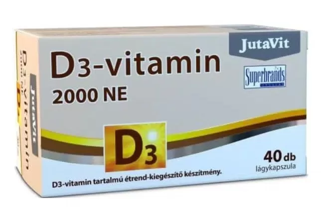 Liliom Patika - Jutavit d3-vit.2000ne étrendkiegészítő lágykapszula   40x