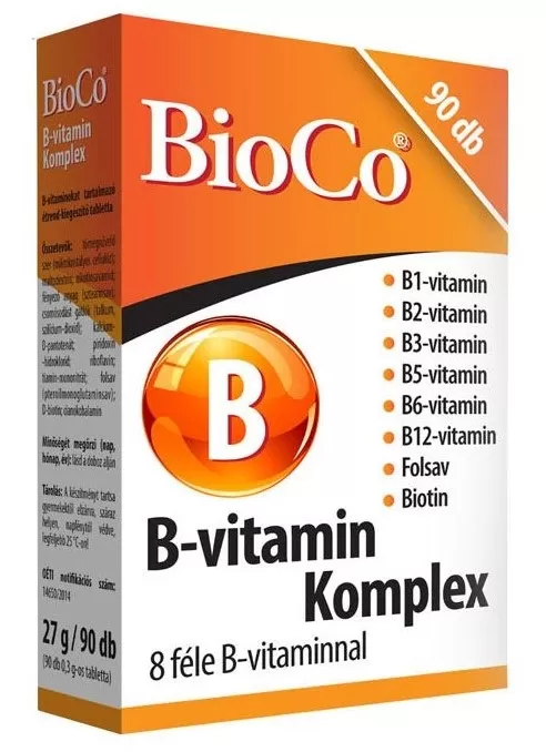 Liliom Patika - Bioco b vitamin komplex tabletta 90x