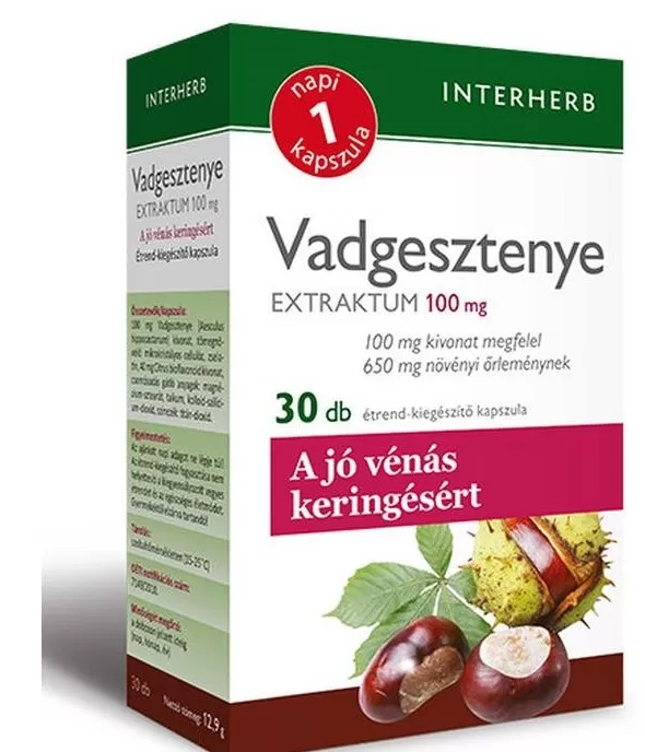 Liliom Patika - Interherb napi 1 vadgesztenye extrac.kapszula  30x