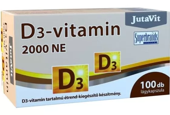 Liliom Patika - Jutavit d3-vitamin 2000ne étrendkiegészítő lágykapszula 100x