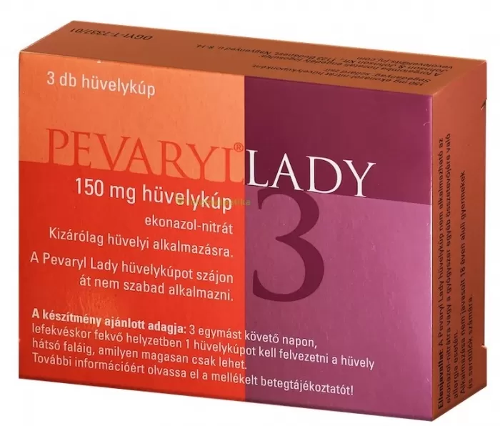 Liliom Patika - Pevaryl lady 150mg hüvelykúp 3x