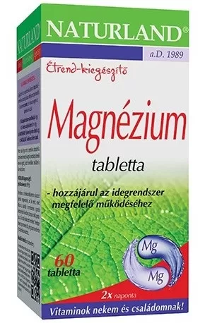 Liliom Patika - Naturland magnézium tabletta 60db